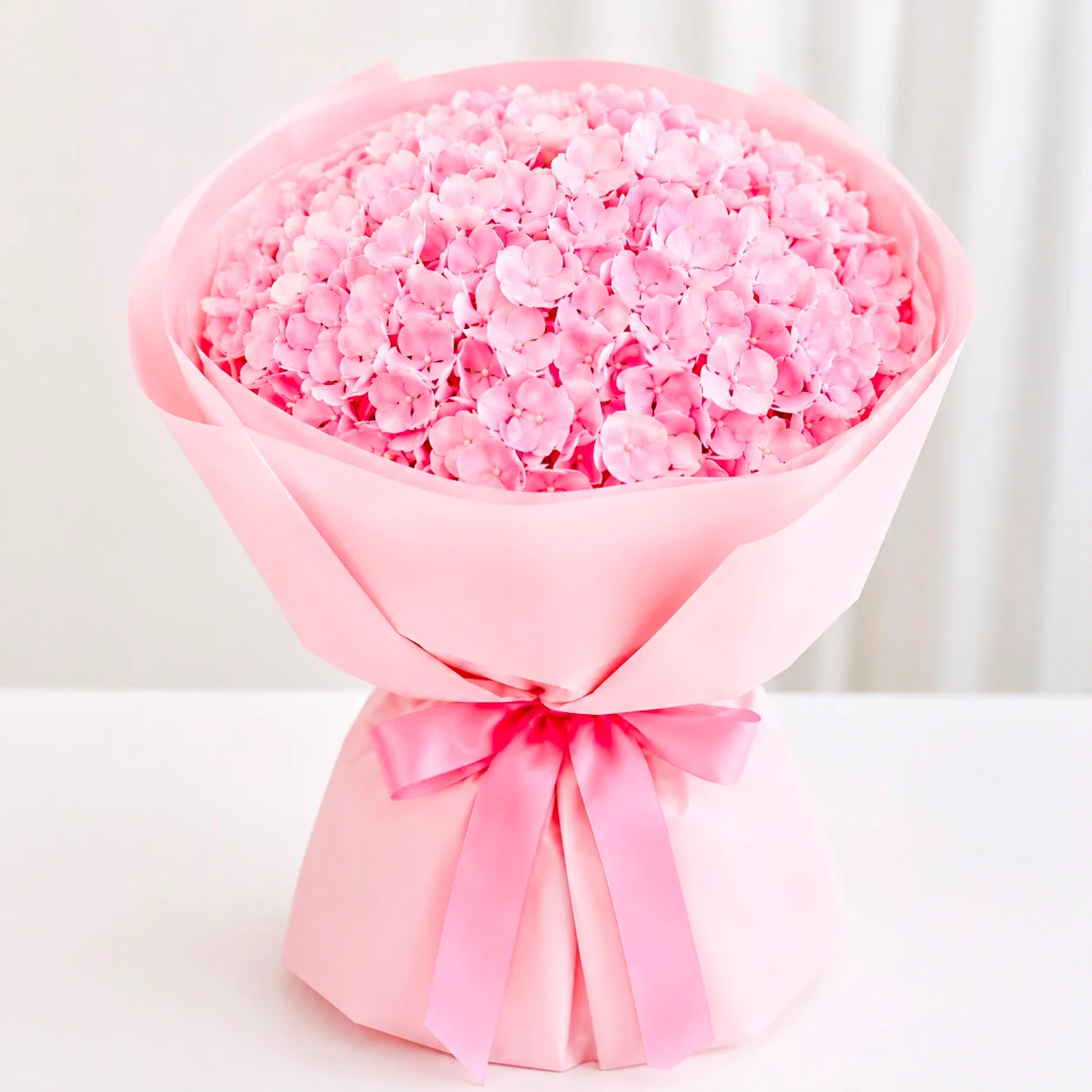 Women’s Day Pink Hydrangea Bouquet-2